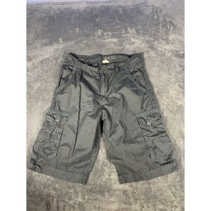 Vtg Blue Rag Cargo Paratrooper Black Short Men's Size 34 100% Cotton